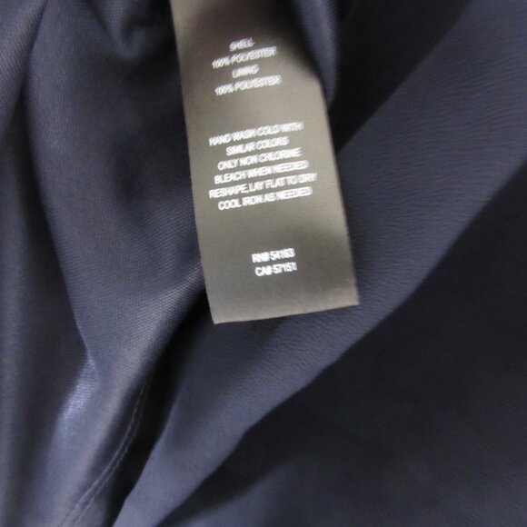 Jessica Howard Maxi Formal Dress Souffle Chiffon Short Sleeve Navy Size 14W NWT - Picture 9 of 16